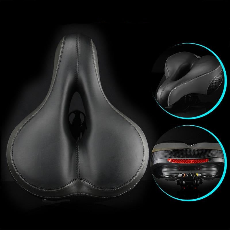 Most Comfortable Bike Seat With Memory Foam Waterproof Bike Saddle Universal Fit Shock Absorbing Including Reflective Band Unisex-Bike Accessories-Fit Sports