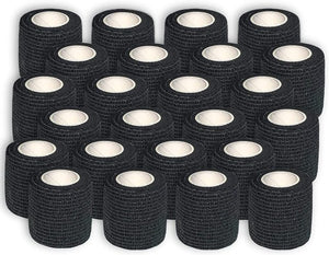 24 Pack Self Adherent Bandage Wrap 2 Inches X 5 Yards Bandage Tape First Aid Tape Self Adhesive Athletic Sports Bandage-Fitness Accessories-Fit Sports