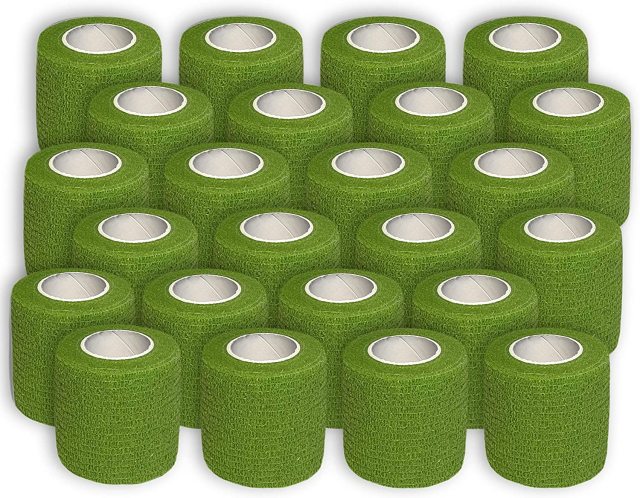 24 Pack Self Adherent Bandage Wrap 2 Inches X 5 Yards Bandage Tape First Aid Tape Self Adhesive Athletic Sports Bandage-Fitness Accessories-Fit Sports
