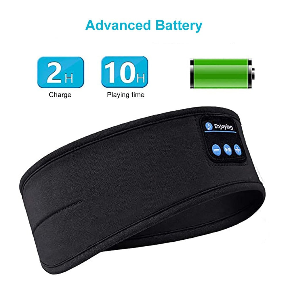 Soft Comfortable Sleeping Headband Bluetooth Eye Mask Wireless Bluetooth 5.0 Music Travel Handsfree Sleeping Mask Mp3 Headset