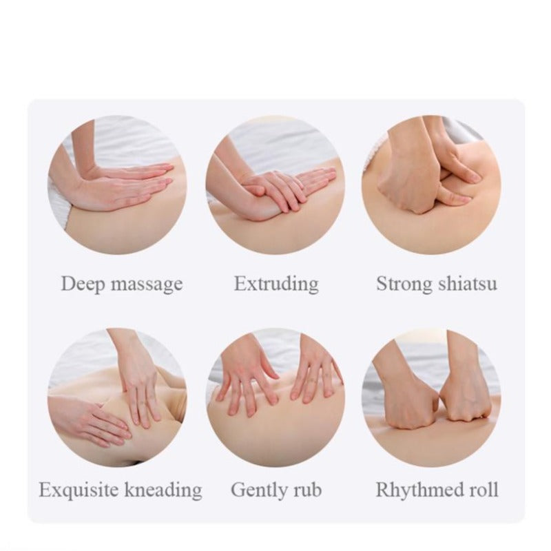 Massage Pillow With Infrared Heating Great Muscle And Stress Relief Shiatsu Massager For Neck Shoulders Back Multi Purpose Use-Massage Equipment-Fit Sports