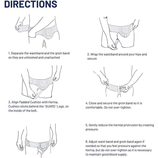 Adjustable Groin Support Belt for Left or Right Side Comfort