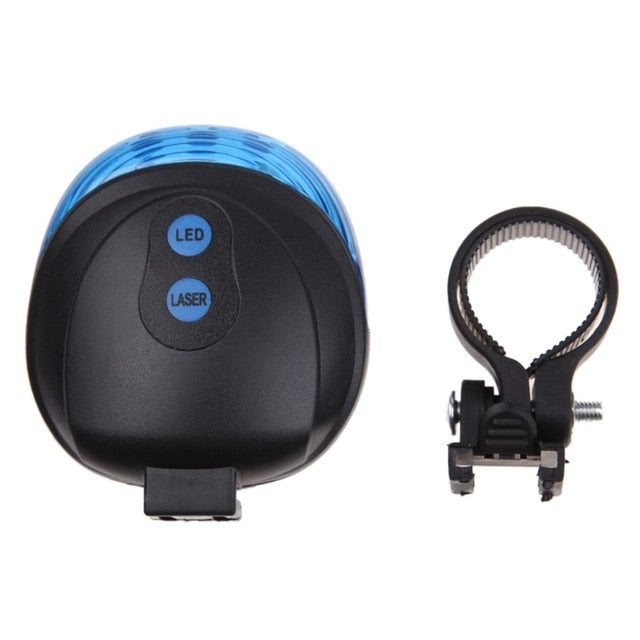 Very Bright Bike Tail Light With 2 Safety Laser Lights, 5 LED Lights And 3 Safety Warning Modes-Bike Accessories-Fit Sports