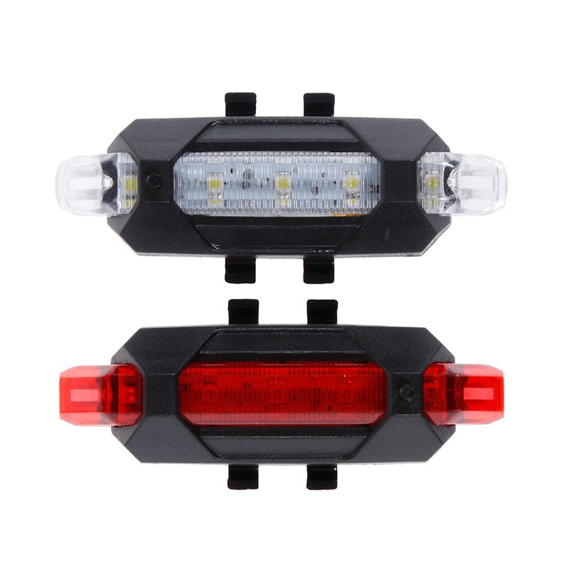 Bright Rear LED Bike light, 6 Color Variations And Safety Warning Light, USB Rechargeable-Bike Accessories-Fit Sports