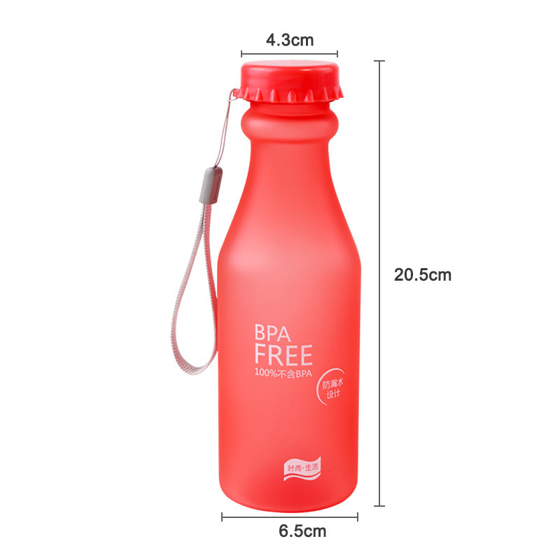 BPA Free Portable 18oz/550mL Water Bottle, Unbreakable, Leak-proof, Vibrant Colours-Fitness Accessories-Fit Sports