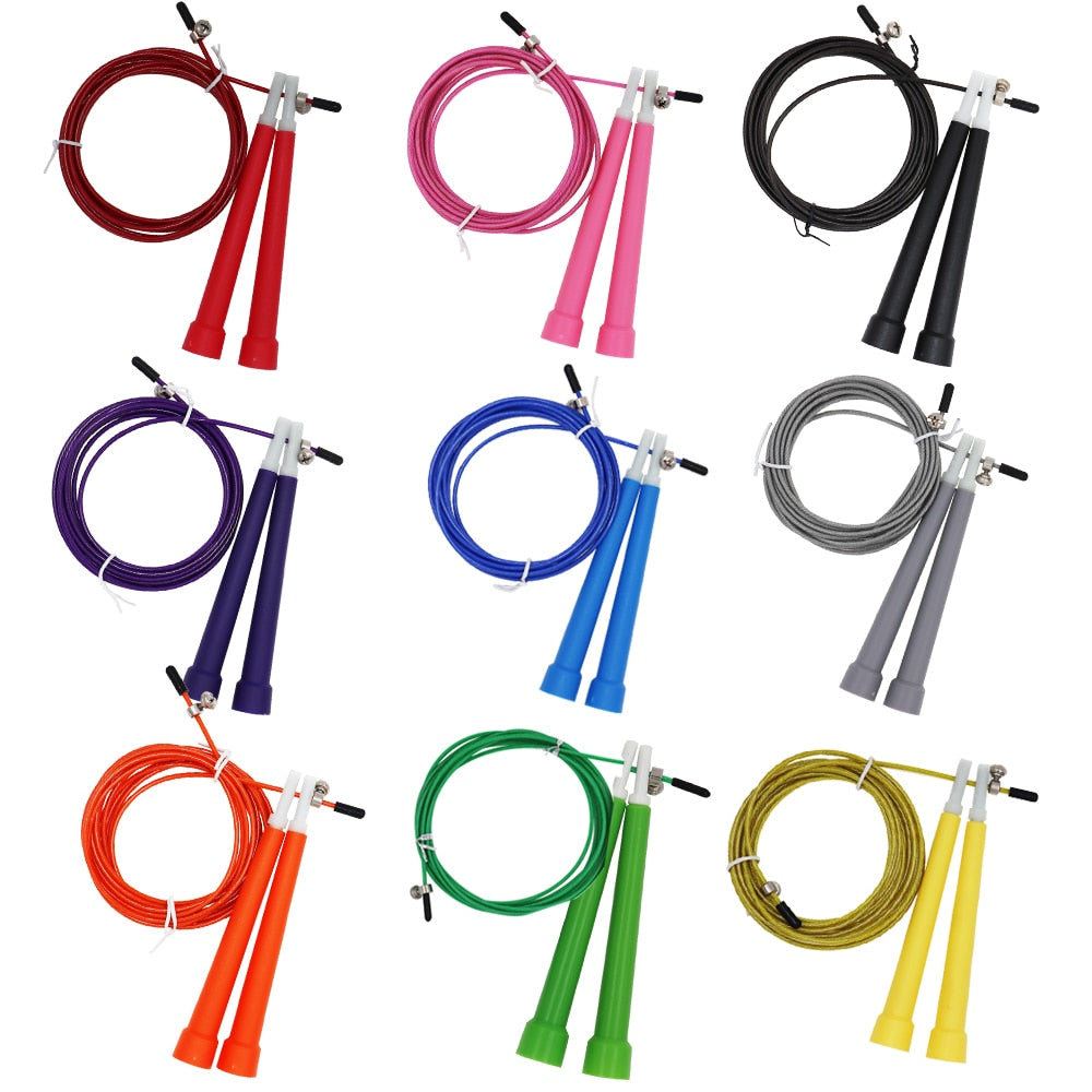Jump Rope, Adjustable, For Fast Skipping, Great For Endurance And Staying Fit - 9.75'/3M Long-Fitness Accessories-Fit Sports
