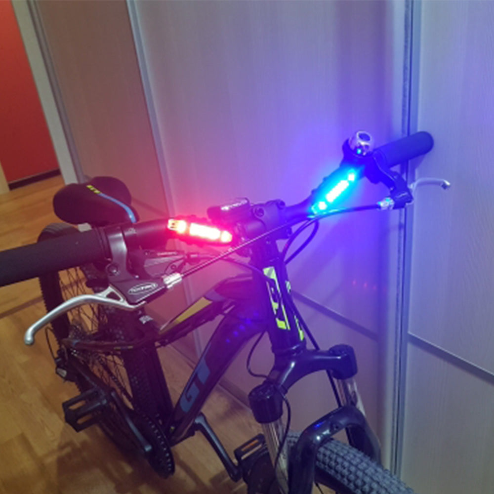 Bright Rear LED Bike light, 6 Color Variations And Safety Warning Light, USB Rechargeable-Bike Accessories-Fit Sports
