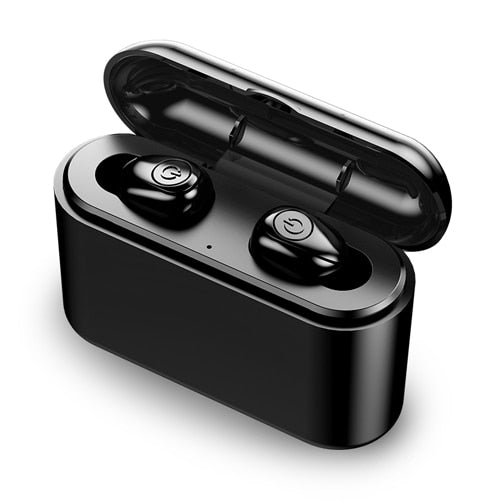 Wireless Earbuds 5D Stereo X8 Bluetooth Earphones Mini TWS Waterproof Headfrees with 2200mAh Power Bank Earphones-Bluetooth Headphones & Accessories-Fit Sports