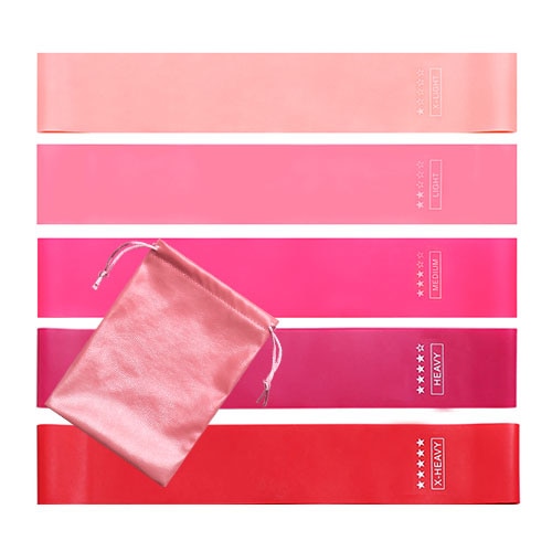 Resistance Bands Perfect For Strength Mobility Training Physical Therapy Pilates And Carry Bag-Fitness Accessories-Fit Sports