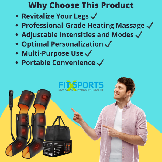 3-in-1 Full Leg Compression Massager with Heat