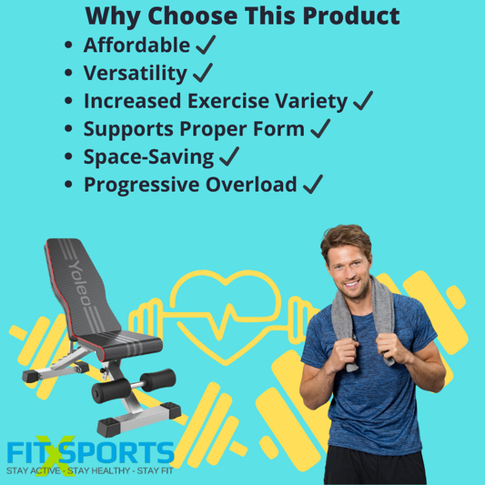 Adjustable Weight Bench for Full Body Workout, Foldable Bench Press Bench of Home Gym Strength Training, Incline Decline