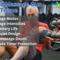 6 Head Massage Gun with 9 Modes & Adjustable Intensities