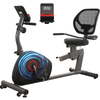 Recumbent Exercise Bike for Home Stationary Bike for Adults, Seniors, With LCD, Heart Rate Monitor