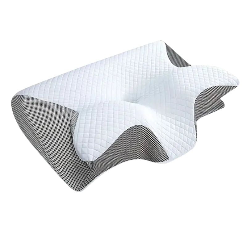 Orthopedic Memory Foam Cervical Pillow 2 in 1 Ergonomic Contour for Neck Pain Contoured Support Pillows for Side Back Stomach Sleepers