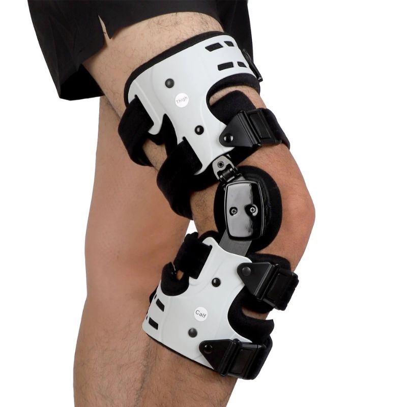 Adjustable ROM Hinged Knee Brace with Extension Stops – Stability Support