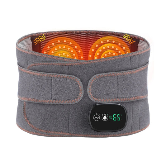 Rechargeable Heated Lumbar Support Belt with Vibration