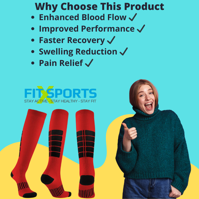Compression Socks for Women & Men 20-30 mmHg Best Support for Pain Relief Athletic Running Hiking Sports Varicose Veins