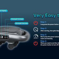 6 Head Massage Gun with 9 Modes & Adjustable Intensities