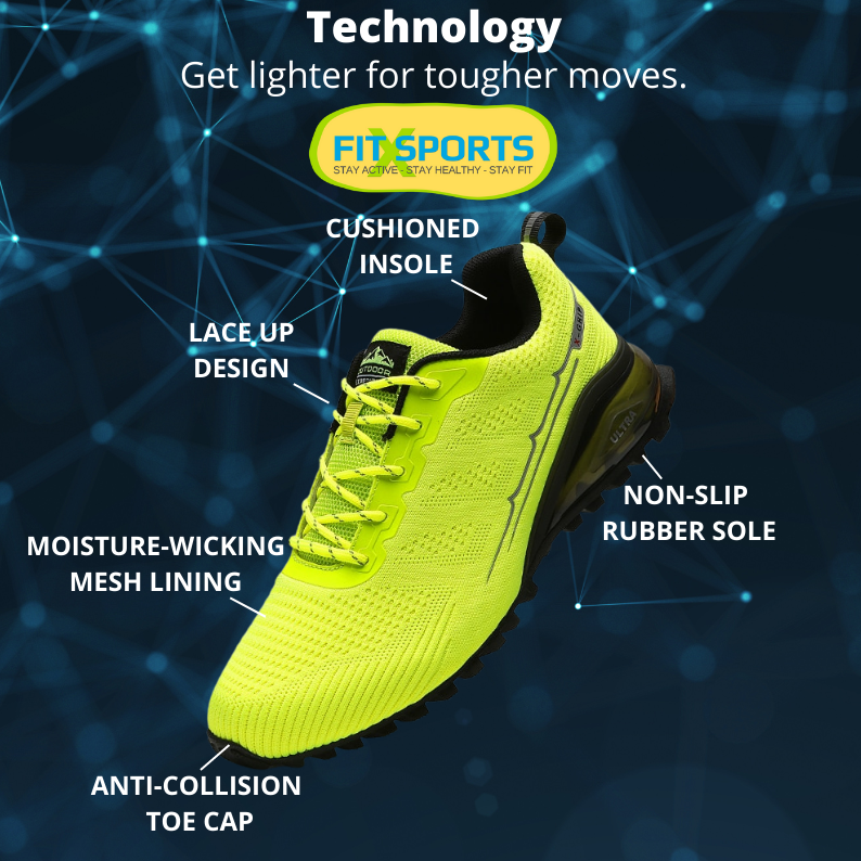 Men's Running Shoes Breathable Mesh Running Shoes Men's Trail Running Shoes