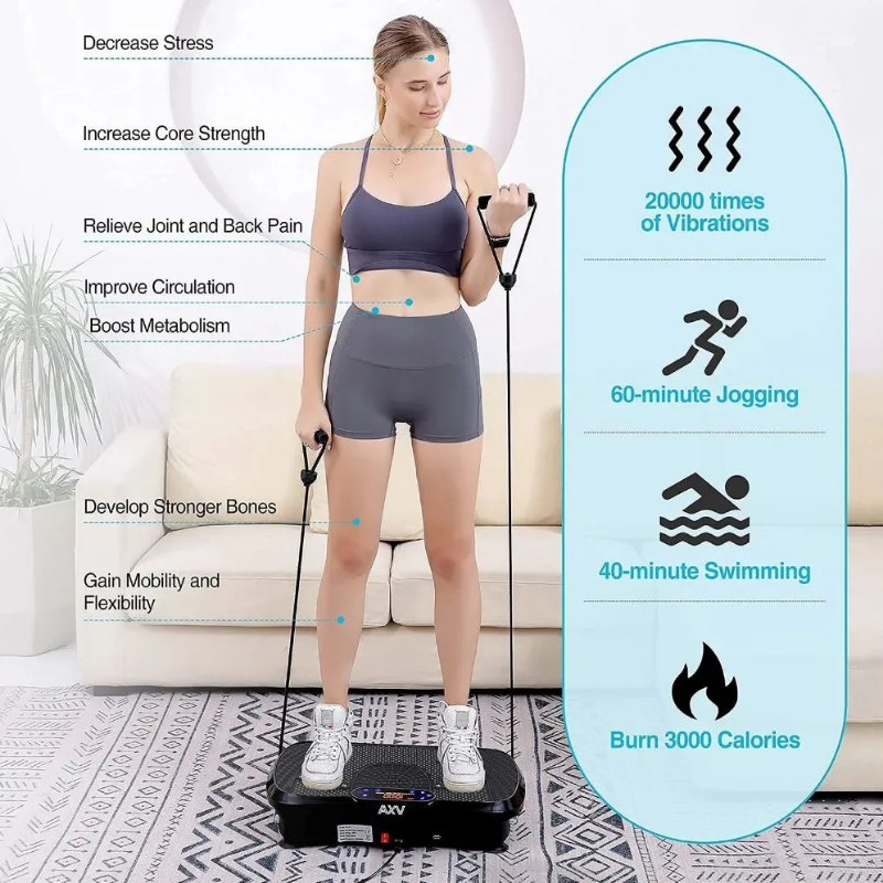Vibration Cardio machine For Whole Body Workout Weight Loss Body Toning Muscle Building