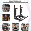 Wall Mounted Multifunctional Dip Station and Pull Up Bar Chin Up bar for Indoor Support up to 440Lbs