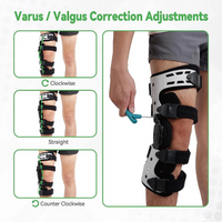Adjustable ROM Hinged Knee Brace with Extension Stops – Stability Support