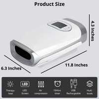 Rechargeable Hand Massager With Heat & Air Compression For Relaxation and Comfort