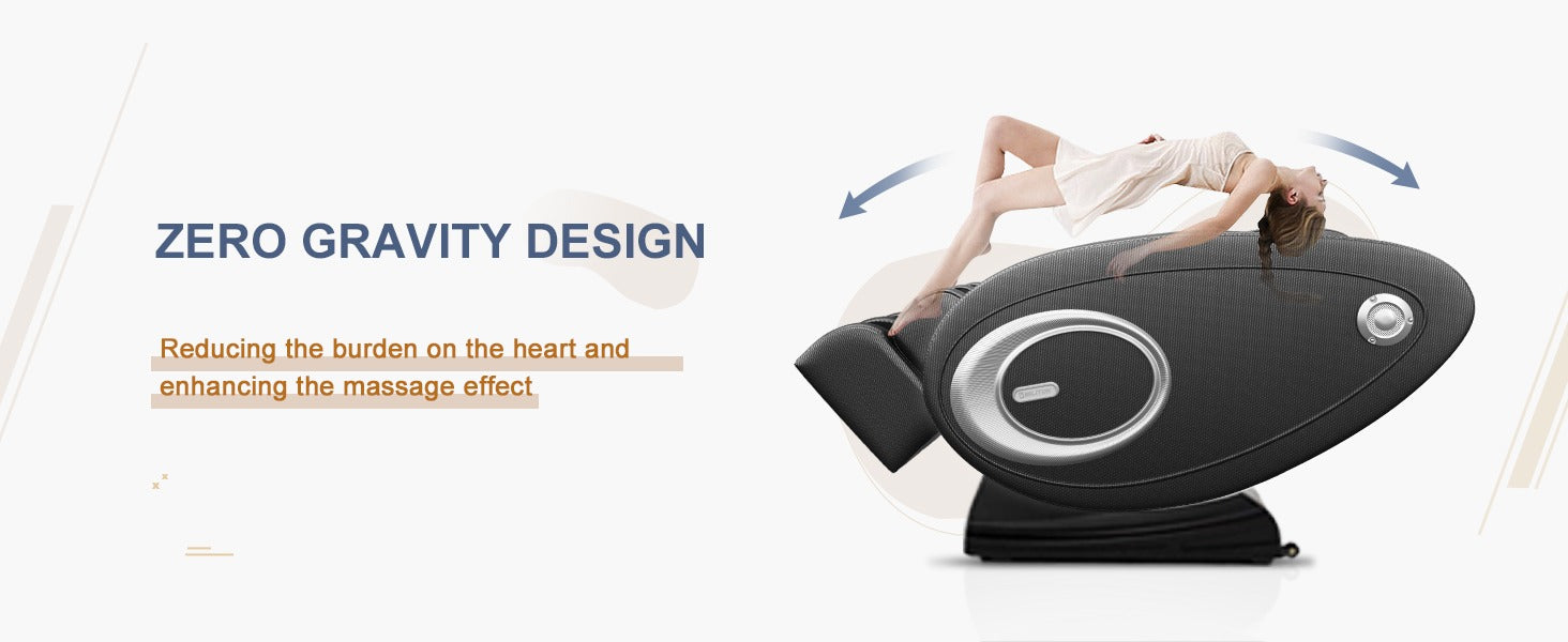 Full Body Massage Chair Zero Gravity Air Pressure Easy to Use