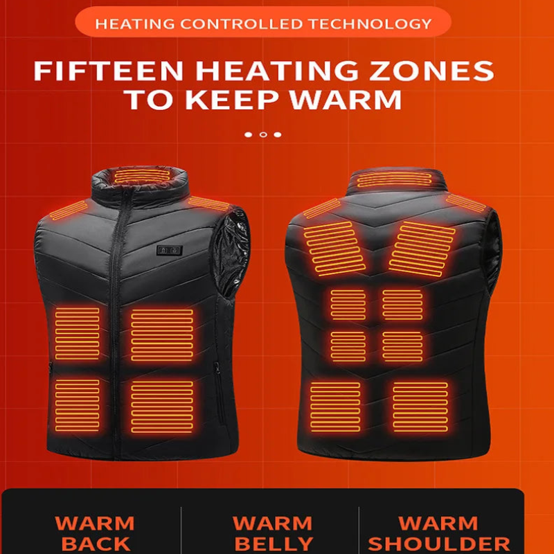 Men & Women's Heated Vest USB Graphene Heated Jacket for Fall And Winter