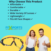 Photochromic Polarized Cycling Sunglasses with Inner Frame for Prescription Lenses