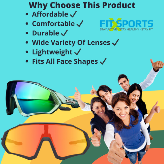 Polarized Sports Sunglasses With 1 Lens Or 5 Interchangeable Lens With Myopia Frame Cycling MTB Mountain Bike Eyewear Men Women