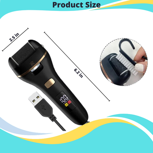 Electric Foot Callus Remover Kit Waterproof USB Rechargeable Great Gift Professional Pedicure Tools