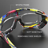 Photochromic Polarized Cycling Sunglasses with Inner Frame for Prescription Lenses