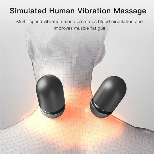 Electric Neck Massager Pillow – Cervical Stretcher with Heat & Vibration