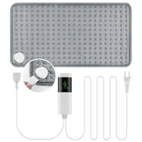 Electric Heating Pad for Back, Neck & Shoulder – 9 Heat Settings, 4 Timer Modes, Washable