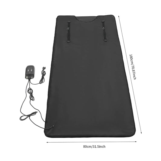Portable Sauna Blanket 71x31in | 500W Infrared Heating Blanket for Detox, Slimming & Pain Relief