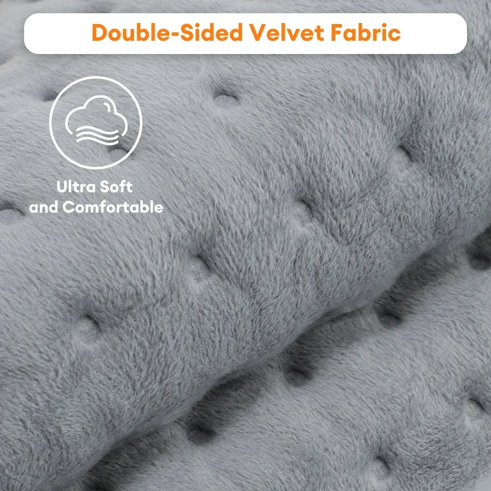 Electric Heating Pad for Back, Neck & Shoulder – 9 Heat Settings, 4 Timer Modes, Washable