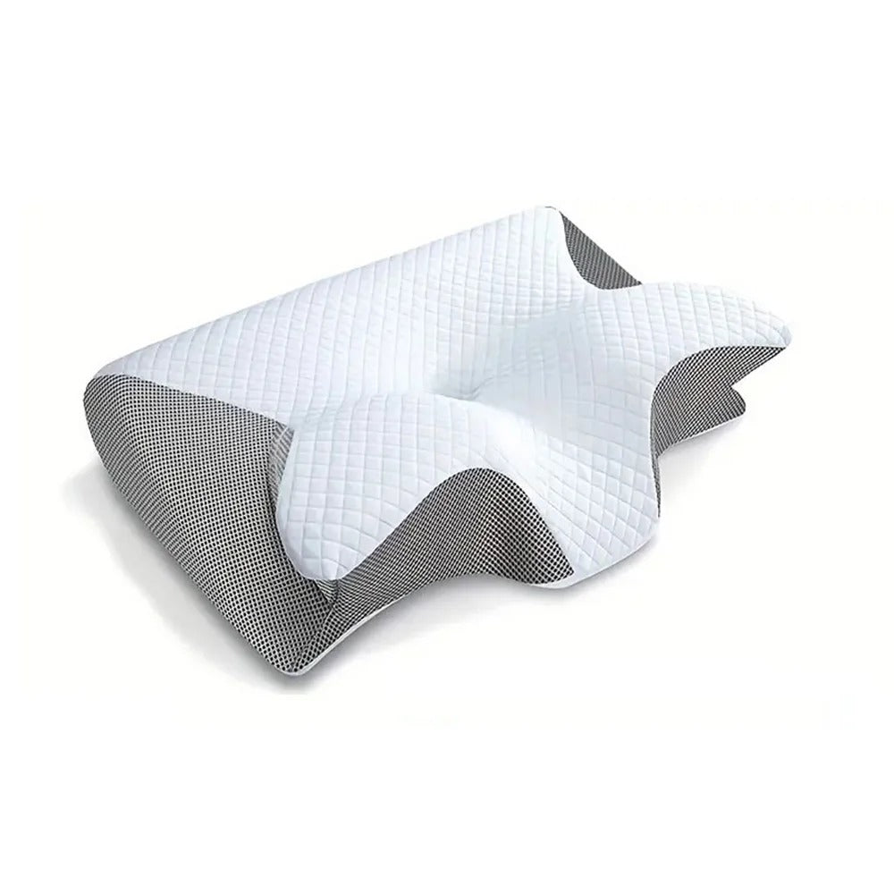 Orthopedic Ergonomic Contoured Memory Foam Cervical Pillow for Comfort and Support