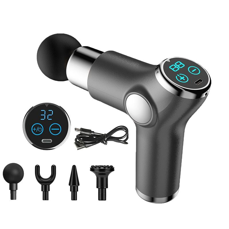 Portable Compact Massage Gun 32 Speed Deep Tissue Percussion Muscle Massager Fascial Gun For Body And Neck Pain Relief