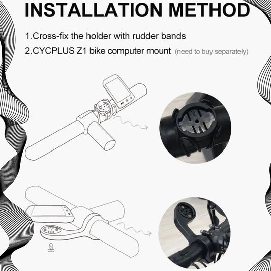 Bike Computer With Heart Rate Sensor 2.9 inch LCD Screen GPS Wireless Odometer Speedometer