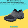 Women's Walking Shoes Sock Sneakers Mesh Slip On Air Cushion Design Lightweight Breathable Casual Shoes