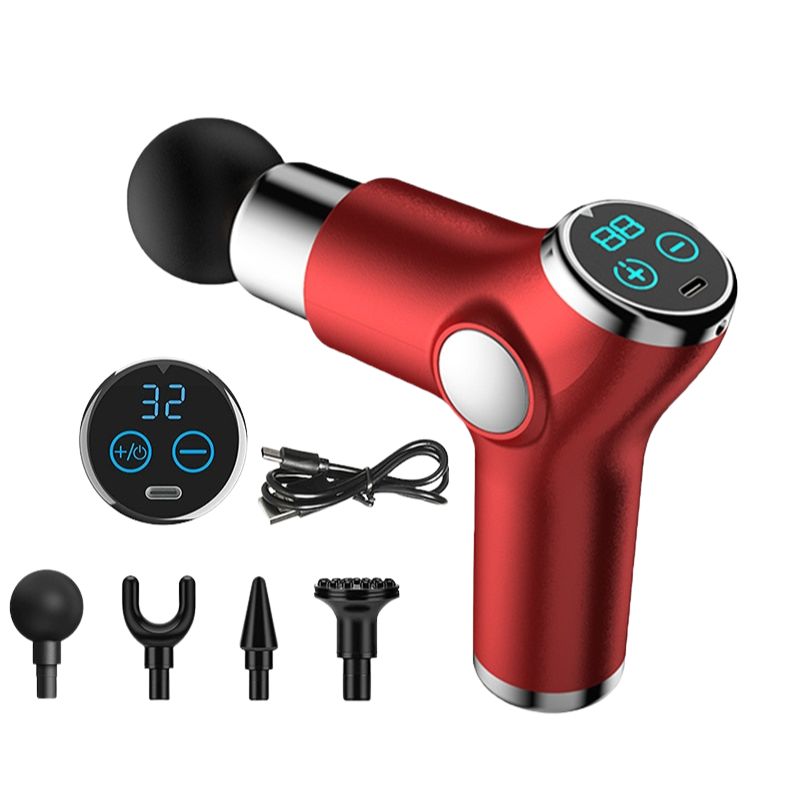 Portable Compact Massage Gun 32 Speed Deep Tissue Percussion Muscle Massager Fascial Gun For Body And Neck Pain Relief