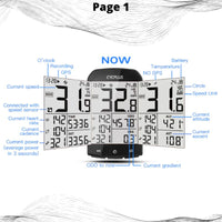 Bike Computer With Heart Rate Sensor 2.9 inch LCD Screen GPS Wireless Odometer Speedometer