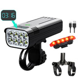 Rechargeable Bike Light 10000mah Battery Super Bright LED Bike Light 4800 Lumen