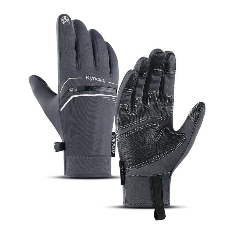 Touch Screen Cycling Gloves Thermal Bike Gloves Windproof Water Resistant Non-Slip Driving Hiking Unisex
