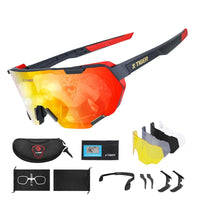 Photochromic Polarized Cycling Sunglasses with Inner Frame for Prescription Lenses
