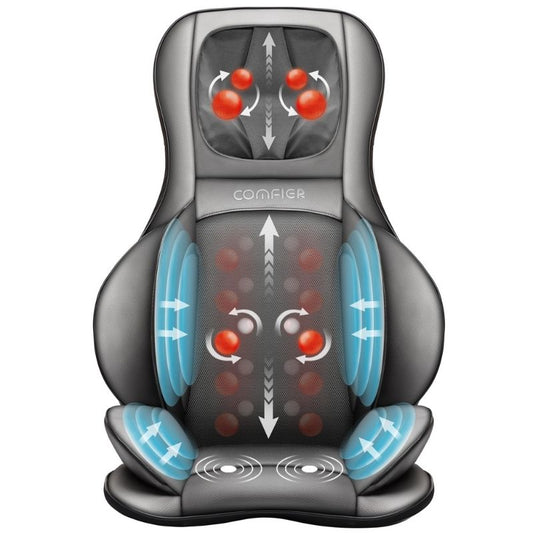 Shiatsu Neck And Back Massager APP Control 2D 3D Kneading Full Back Massager with Heat And Compression Massage Chair Pad for Shoulder Neck Back