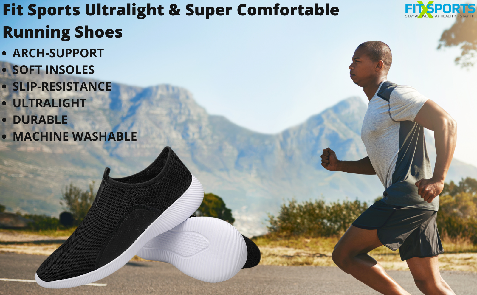 Mens Walking Shoes Lightweight Comfortable Breathable Soft Non-slip For Walking Running Outdoor Activities