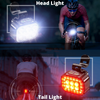 Load image into Gallery viewer, 6 Leds Bright Bike Light Rechargeable 1100mAh Battery Waterproof With 12 mode Head light and 8 mode Tail Light