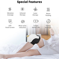 Rechargeable Heated Knee Wrap with Vibration – Adjustable Comfort Fit